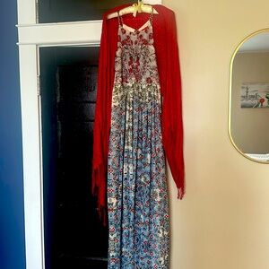 Anthropologie Floral Cocktail Dress